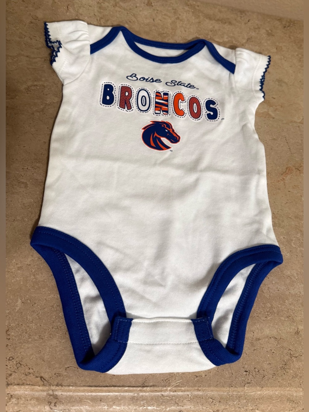 Boise State Broncos Baby Onesie (Size 3/6M)